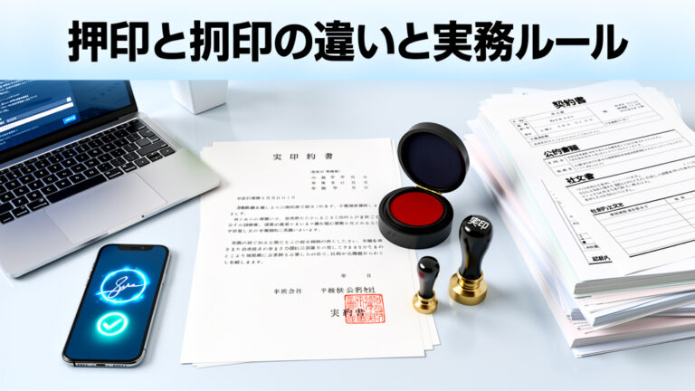 押印と捺印、その違いは何?法的効力から見る正しい使い分け | 素朴な疑問